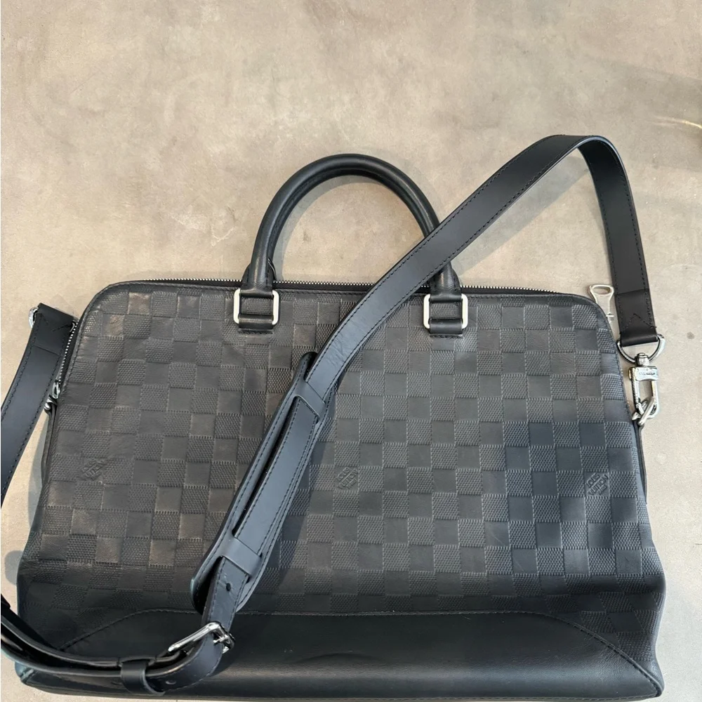 Unisex Louis Vuitton Damier Infini Avenue Soft Briefcase - Picture 6 of 6